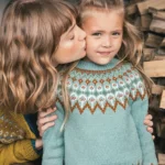 Blómahaf barnapeysa-T13-29