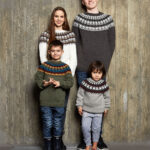 Alpakka ull munsturbekkpeysa