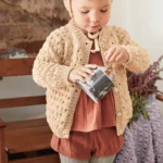 T14-02 Fiðrildamunstur peysa/kjusa/teppi