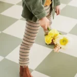 T14-21 Buxur með perlubrugðningu