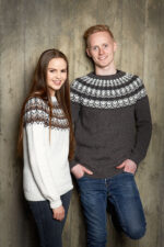 Alpakka ull munsturbekkpeysa - Image 2