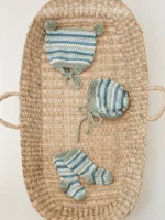 T14-08 Rönd. peysa/samfella/húfur/sokkar - Image 2