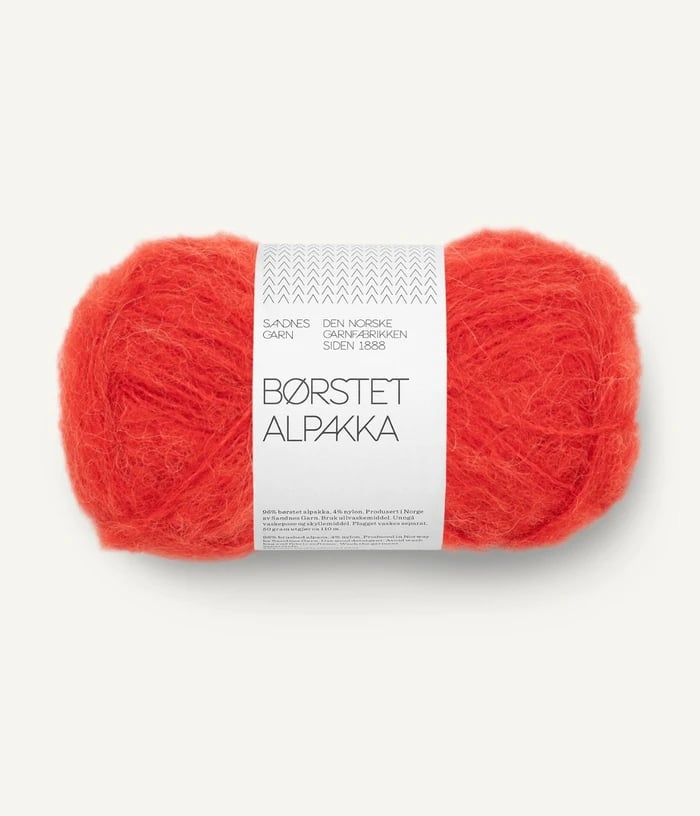 13f528f9-09ec-4eaf-b224-fb3d2d0044b0.jpg Börstet Alpakka 4018 Scarlet Red - Image 1